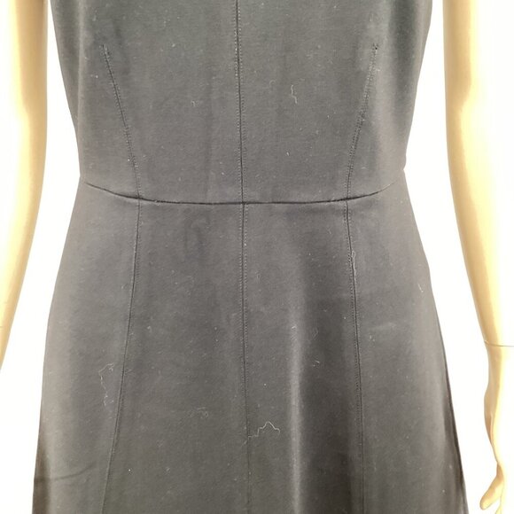 J.Crew Black Laser‎ Cut Lace Short Sleeve Dress Size 2 Fit & Flare Eyelet - Picture 7 of 8